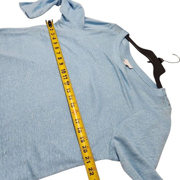 J Jill Linen Top Size Medium Blue Relax Fit Lightweight - Picture 7 of 13